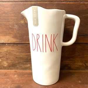 Rae Dunn PINK DRINK Melamine Pitcher NWT